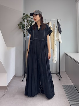 「CIAOPANIC TYPY（チャオパニックティピー）のアイテム（キャップ）」を使った、kyaaaiさん（レディース・156cm）の夏コーディネート