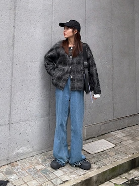 「CIAOPANIC TYPY（チャオパニックティピー）のアイテム（帽子）」を使った、kyaaaiさん（レディース・156cm）の秋コーディネート