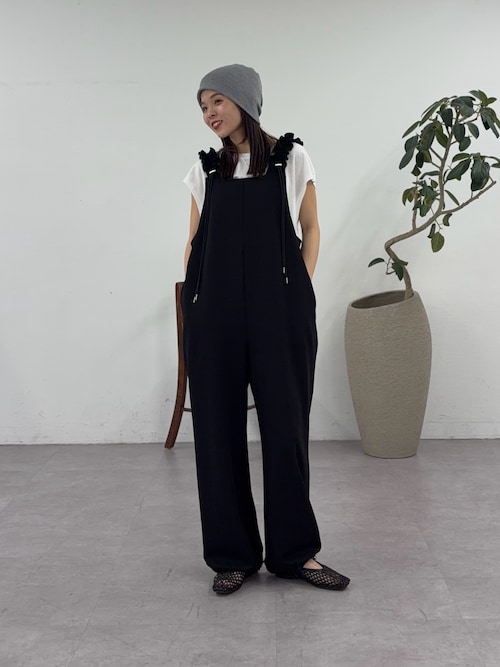 極美品 タグ付き ボザムリラクシーオールインワン Mila Owen - アメスリオールインワン (グレー) ポリエステル