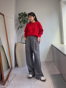 「アイテム（スラックス）」を使った、kyaaaiさん（レディース・156cm）の秋コーディネート