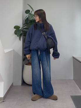 「CIAOPANIC TYPY（チャオパニックティピー）のアイテム（ジャケット/アウター）」を使った、kyaaaiさん（レディース・156cm）の秋コーディネート