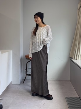 「アイテム（スニーカー）」を使った、kyaaaiさん（レディース・156cm）の秋コーディネート