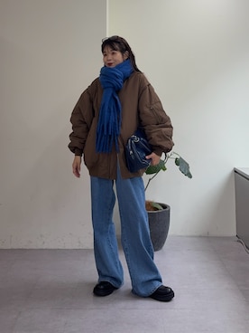 「アイテム（MA-1）」を使った、kyaaaiさん（レディース・156cm・20代）の秋コーディネート