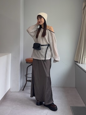 「アイテム（スカート）」を使った、kyaaaiさん（レディース・156cm・20代）の秋コーディネート