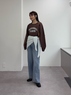 「アイテム（バンダナ/スカーフ）」を使った、kyaaaiさん（レディース・156cm・20代）の冬コーディネート