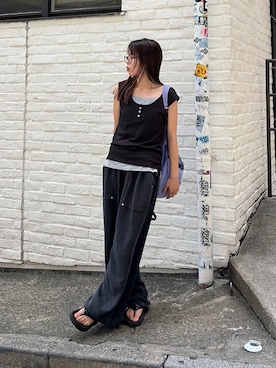 ワッフルパンツ」の人気ファッションコーディネート - WEAR