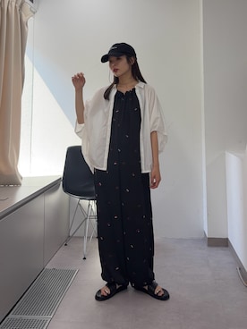 「CIAOPANIC TYPY（チャオパニックティピー）のアイテム（帽子）」を使った、kyaaaiさん（レディース・156cm）の夏コーディネート