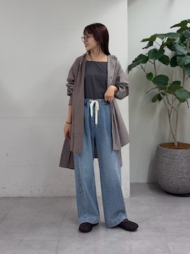 「CIAOPANIC TYPY（チャオパニックティピー）のアイテム（パンツ）」を使った、kyaaaiさん（レディース・156cm）の夏コーディネート