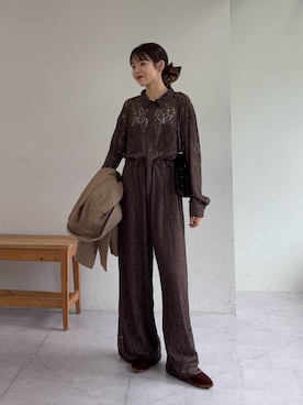 「アイテム（サロペット/オーバーオール）」を使った、kyaaaiさん（レディース・156cm・20代）の夏コーディネート
