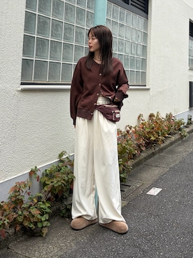 「CIAOPANIC TYPY（チャオパニックティピー）のアイテム（トップス）」を使った、kyaaaiさん（レディース・156cm）の秋コーディネート