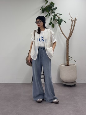 「CIAOPANIC TYPY（チャオパニックティピー）のアイテム（ブルゾン）」を使った、kyaaaiさん（レディース・156cm）の春コーディネート