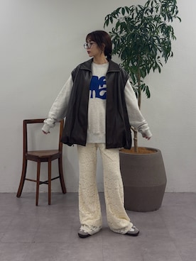 「CIAOPANIC TYPY（チャオパニックティピー）のアイテム（トップス）」を使った、kyaaaiさん（レディース・156cm）の秋コーディネート