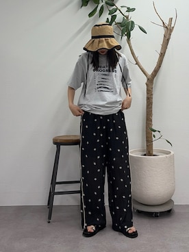 「CIAOPANIC TYPY（チャオパニックティピー）のアイテム（パンツ）」を使った、kyaaaiさん（レディース・156cm）の春コーディネート