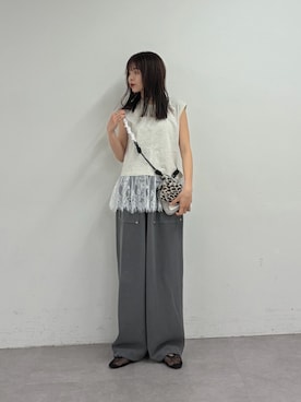 「CIAOPANIC TYPY（チャオパニックティピー）のアイテム（シューズ）」を使った、kyaaaiさん（レディース・156cm）の春コーディネート