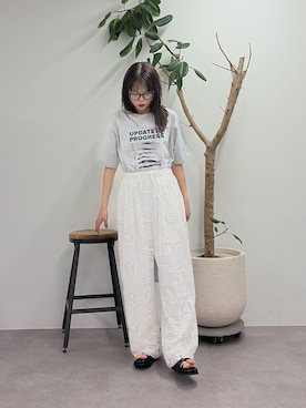 「CIAOPANIC TYPY（チャオパニックティピー）のアイテム（シューズ）」を使った、kyaaaiさん（レディース・156cm）の春コーディネート