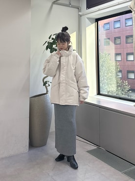 「アイテム（ダウンジャケット/コート）」を使った、kyaaaiさん（レディース・156cm・20代）の秋コーディネート