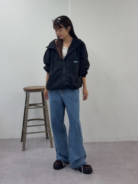 「アイテム（マウンテンパーカー）」を使った、kyaaaiさん（レディース・156cm）の秋コーディネート