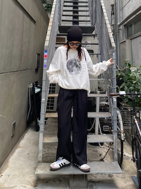 「CIAOPANIC TYPY（チャオパニックティピー）のアイテム（トップス）」を使った、kyaaaiさん（レディース・156cm）の秋コーディネート