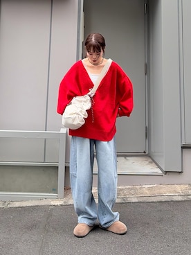 「CIAOPANIC TYPY（チャオパニックティピー）のアイテム（トップス）」を使った、kyaaaiさん（レディース・156cm）の秋コーディネート