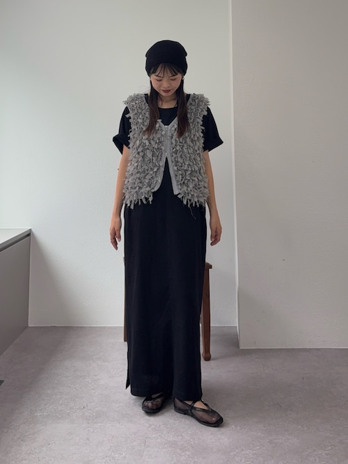 リボンフリンジZIPベスト