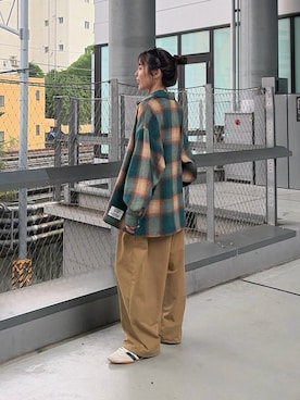 「DISCUS（ディスカス）のアイテム」を使った、kyaaaiさん（レディース・156cm）の夏コーディネート