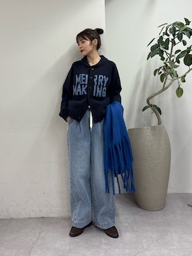 「アイテム（マフラー）」を使った、kyaaaiさん（レディース・156cm・20代）の秋コーディネート