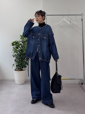 「CIAOPANIC TYPY（チャオパニックティピー）のアイテム（パンツ）」を使った、kyaaaiさん（レディース・156cm）の冬コーディネート