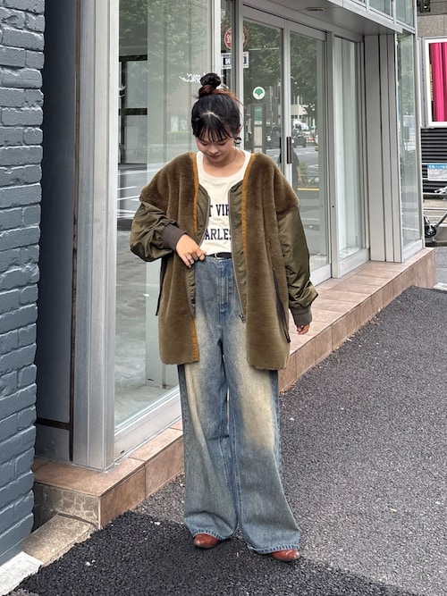etsinta エシンタ ファー切替ジャケット 美品 セール】【etsinta/エシンタ】ファー切替ジャケット（ブルゾン