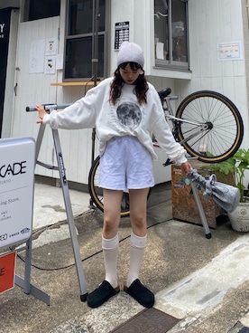 「CIAOPANIC TYPY（チャオパニックティピー）のアイテム（トップス）」を使った、kyaaaiさん（レディース・156cm）の秋コーディネート