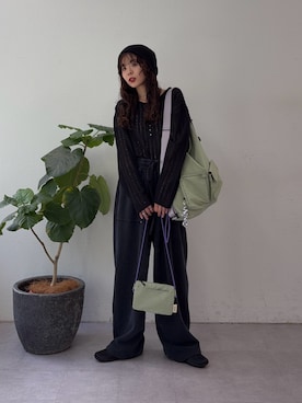「ワッフルパンツ」｜kyaaaiさん（レディース・156cm）の春コーディネート