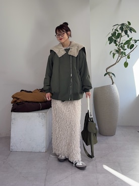 「アイテム（スカート）」を使った、kyaaaiさん（レディース・156cm・20代）の秋コーディネート