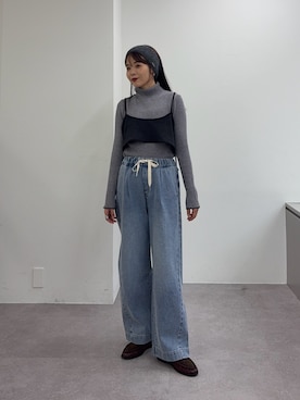 「アイテム（ヘアバンド）」を使った、kyaaaiさん（レディース・156cm）の冬コーディネート