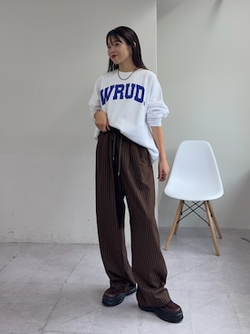「アイテム（スウェット）」を使った、kyaaaiさん（レディース・156cm・20代）の秋コーディネート