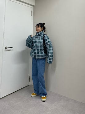 「アイテム（ダウンジャケット/コート）」を使った、kyaaaiさん（レディース・156cm・20代）の秋コーディネート