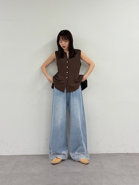 「CIAOPANIC TYPY（チャオパニックティピー）のアイテム（シューズ）」を使った、kyaaaiさん（レディース・156cm）の春コーディネート