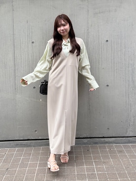 「SOYEN（ソイエン）のアイテム」を使った、Renaさん（レディース・160cm）の春コーディネート