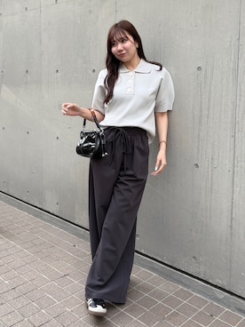 「SOYEN（ソイエン）のアイテム」を使った、Renaさん（レディース・160cm）の春コーディネート