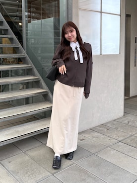 「SOYEN（ソイエン）のアイテム」を使った、Renaさん（レディース・160cm）の春コーディネート