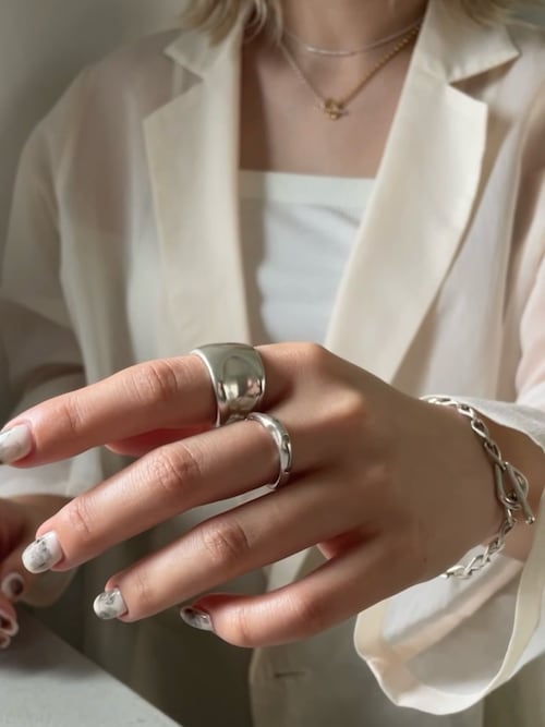 AI　TEN.デントリング　silver925 SILVER925 ディンプルリング（リング）｜TEN.（テン）の