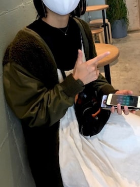 「Dr. Martens（ドクターマーチン）のDr.ﾏｰﾁﾝ　1460　8ホール（ブーツ）」を使った、koizumiさん（レディース・162cm）の秋コーディネート