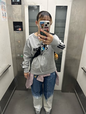 「アイテム（スウェット）」を使った、__QLchiさん（レディース・161cm）の夏コーディネート