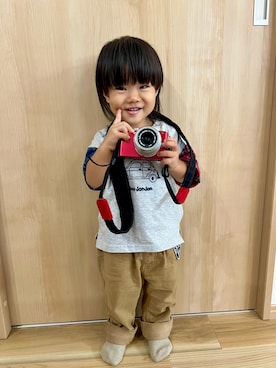 「アイテム（パンツ）」を使った、haruさん（キッズ・90cm）の冬コーディネート