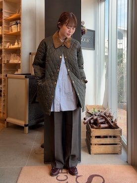 「アイテム（その他アウター）」を使った、あみさん（レディース・158cm・20代）の秋コーディネート