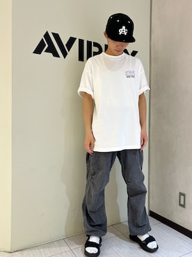 「大学生コーデ」｜「アイテム（キャップ）」を使った、KAKERUNさん（メンズ・174cm）の夏コーディネート