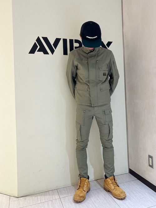 《AVIREX × EXPANSION》 FLAT VISOR CAP BLACK / フラット バイザー キャップ ブラック