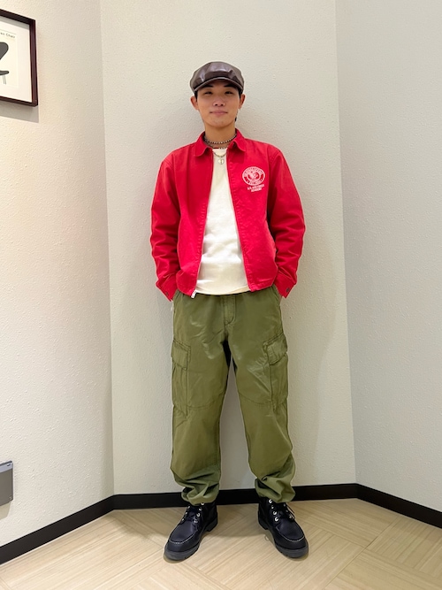【boohoo】HONEYCOMB ワッフルリビアシャツ＆トラウザーセット RODEO CROWNS WIDE BOWL | ピグメント布帛ドッキングトップス (T