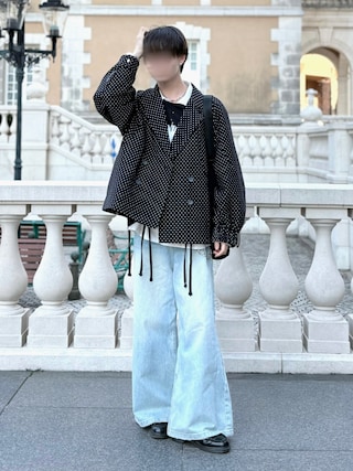 GRANCY（グランシー）の「【GRANCY】Shirring Design Rhinestone