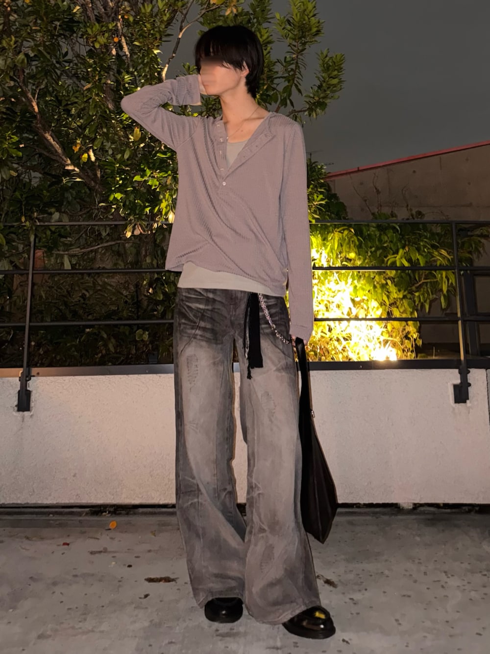 GRANCY】Seam Design Wide Straight Denim Pants / シームデザイン