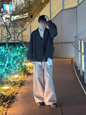 「アイテム（テーラードジャケット）」を使った、Ariya さん（メンズ・169cm）の冬コーディネート