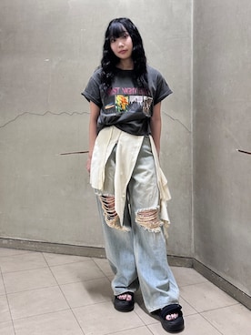 「PUMA（プーマ）のアイテム」を使った、yuunaさん（レディース・156cm）の夏コーディネート